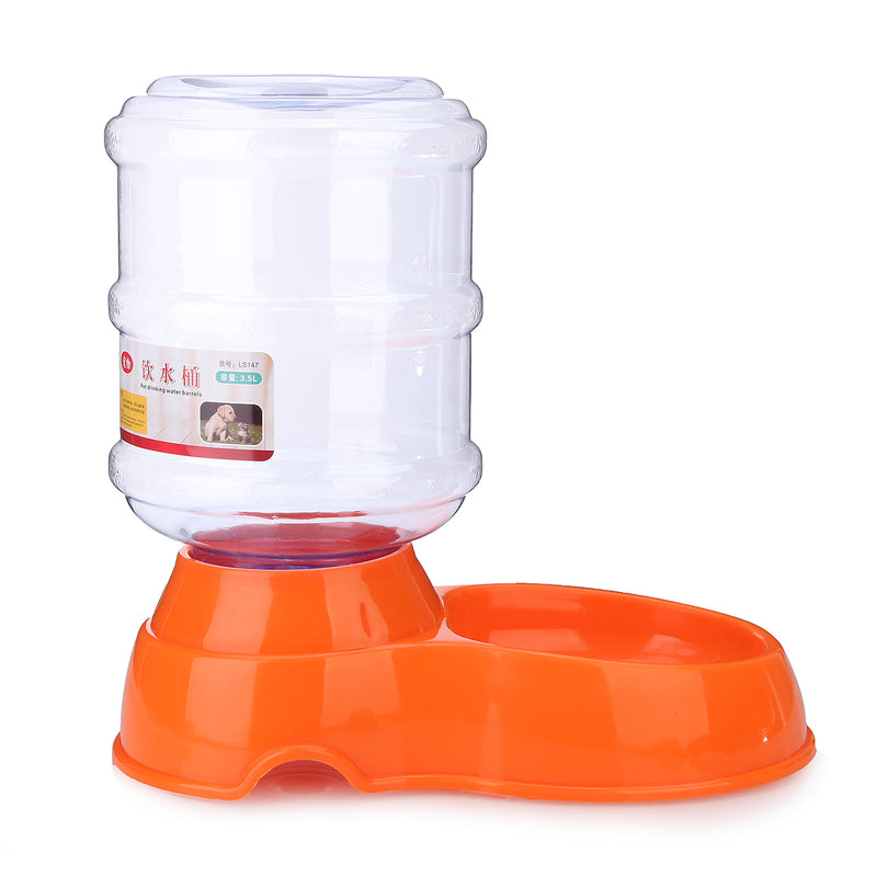 3.5L Large Bottle Automatic Pet Drink Dispenser Dog Cat Feeder Waterer Bowl Dish