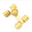 Wood Massager Manual Small Four Wheel Wooden Massager Manual Massager Whole Body Massager