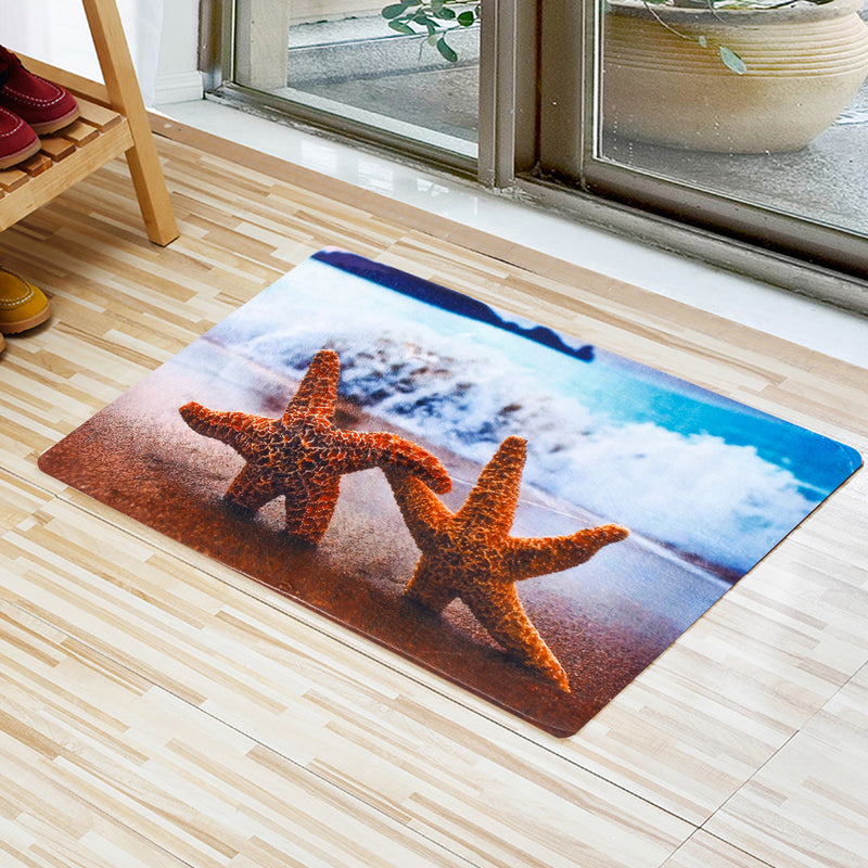 Anti-slip Carpets Starfish SeaShell  Rugs Kitchen Floor Home Mats Carpet Decor