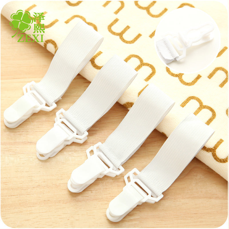 4Pcs Bed Sheet Fixed Grippers Clip Holder Fasteners Set Non-slip Elastic Bed Sheet Buckle