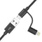 Xiaomi Youpin XM2001 2 in 1 Micro USB + Lightning for Data Cable for iPhone S8 Plus X