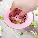 Honana DS-018 Cartoon Animal Basin Filter Bath Drain Hair Catcher Strainer Cover Sink Trap Stopper