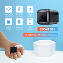 ESCAM G16 1080P Mini WiFi Night Vision Battery Camera with Audio Support AP Hotspot 64GB Card Video Recorder