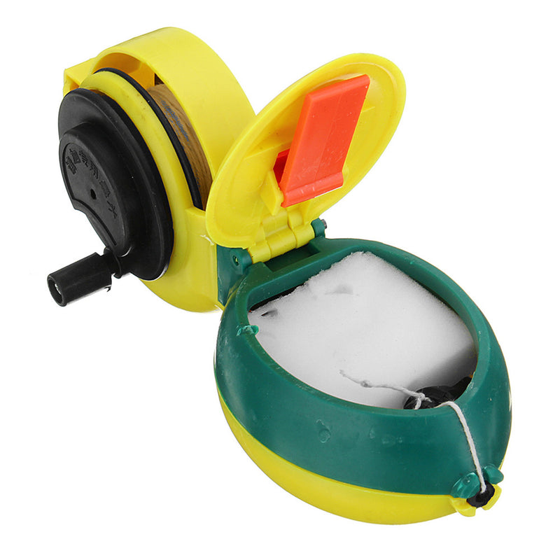 Chalk Line Woodworking Carpenter Marker Tools Manual Ink 15M Hand Reel Wire Box