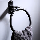 Towel Ring Rack Holder Wall Mounted Bathroom Toilet Hand Round Space Aluminium