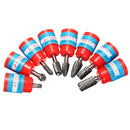 Drillpro 8pcs 1/4 Inch Shank Carbide Burr Set Rotary Cutter Files CNC Engraving Tool