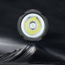 SupFire M9-F Portable Fall-proof Waterproof 340m 210Lumens 5Modes USB Rechargeable Multifunctional LED Search Light Work Light Camping Light-Black/Khaki