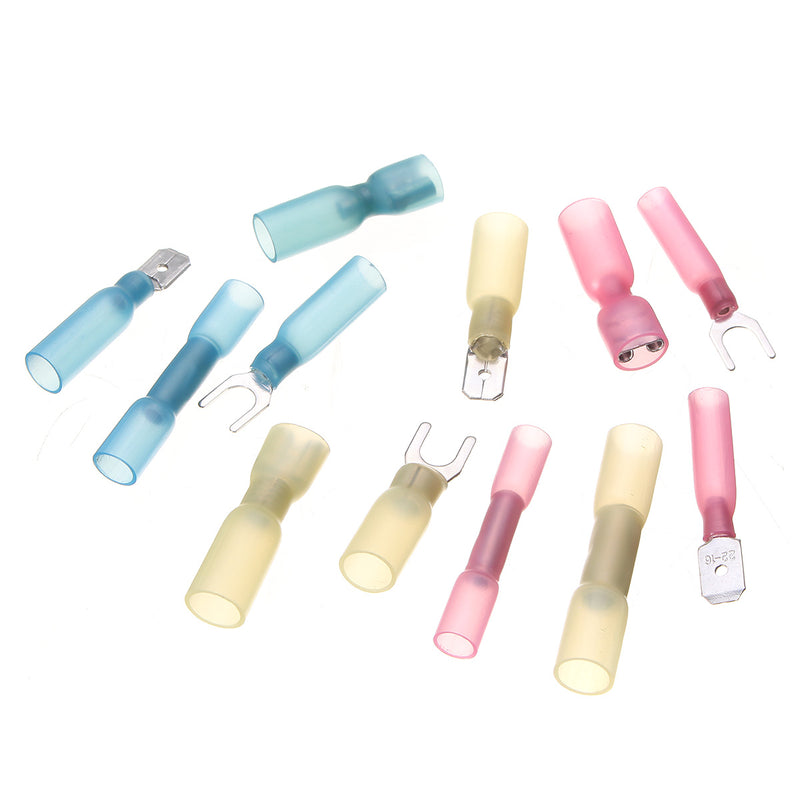 SOLOOP 448PCS New Car Wire Electrical Set combination,120 PCS Heat Shrink Terminal + 328 PCS Heat Shrinkable Tube With Stickers