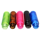 5PCS 10ml 1/3oz 5 Color Roll on Glass Bottles Essential Oil Perfume Roller Ball !