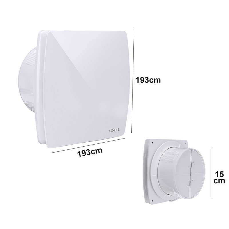6'' 193mm Ventilation Extractor Fan Simply Silent Range Quiet Bathroom Kitchen
