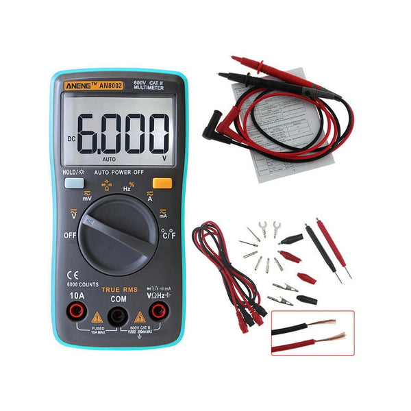 ANENG AN8002 Digital True RMS Multimeter AC/DC Current Voltage Frequency Resistance Temprature Test