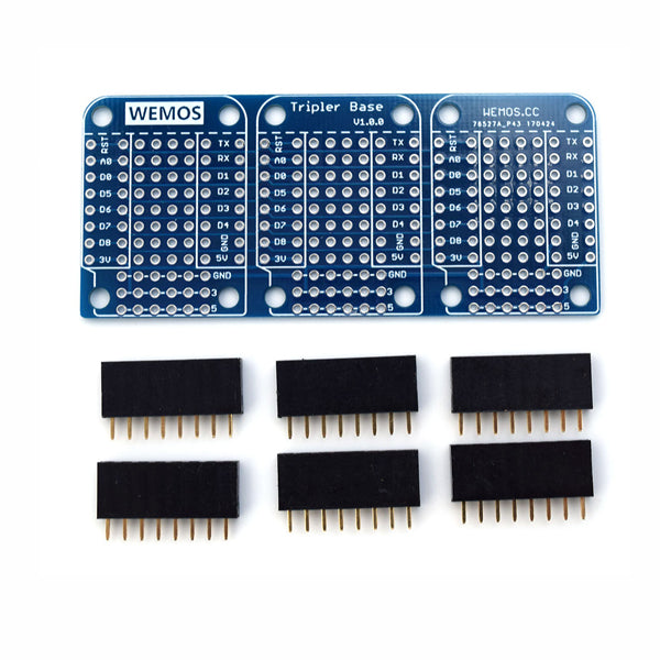 Tripler Base Socket V1.0.0 For D1 Mini Development Board