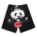 S5236 Men Pants Shorts Hip-hop Panda Printing Waterproof Fast-dry Beach Board Shorts Comfortable