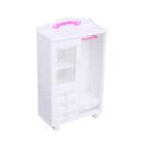 Kids Chlid Miniature Wardrobe DIY Doll House Bedroom Furniture Clothes Hangers Storage Toys