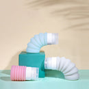 INNERNEED 4 Pcs Telescopic Silicone Refillable Bottles Set Travel Shampoo Shower Gel Storage Box Cosmetics Container