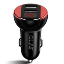 OLAF Dual USB Car Charger With LED Display Universal Fast Charge for iPhone for Samsung Xiaomi Huawei