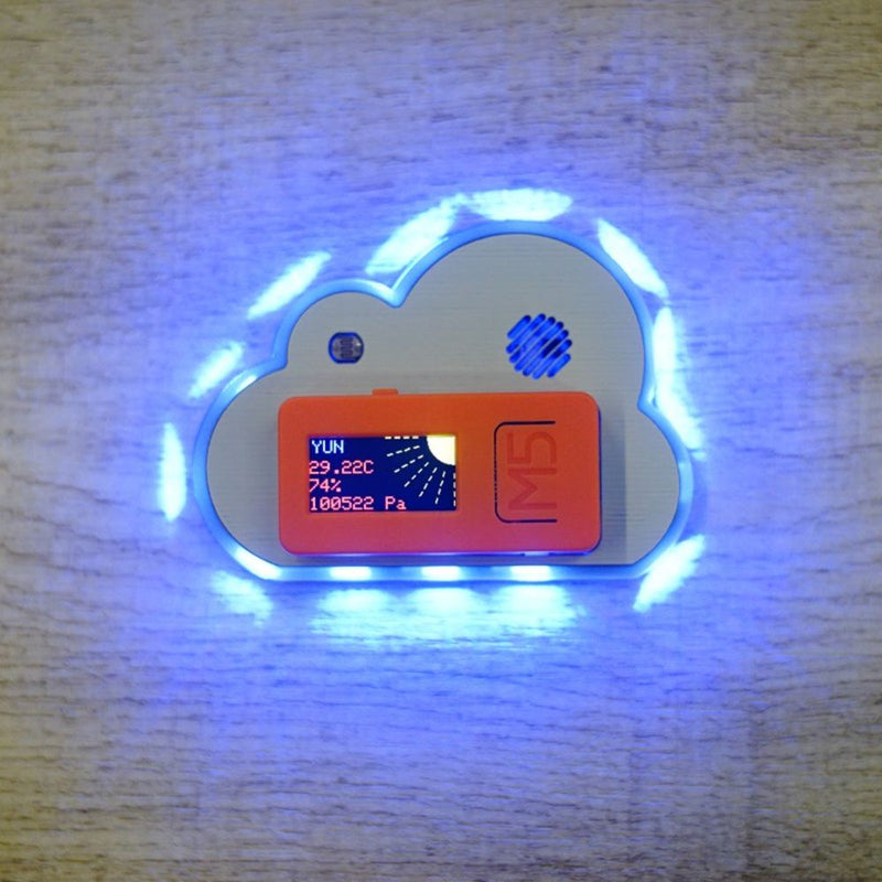 M5StickC YUN HAT SHT20 Temperature and Humidity BMP280 Pressure Sensor 14 x SK6812 RGB LED Multi-Function Envi