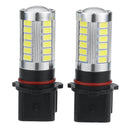 Pair P13W White 6000K 500LM 33LEDs Car Fog Lights Daytime Running Lights Bulbs Error Free