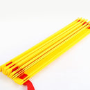 6 Meters 12 Knots Red Rope Yellow Grid Football Training Agility Ladder Training Frame