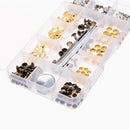 138pcs Single Cap Rivets Tubular Studs Fixing Tool For Leather Craft Tool