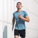 7th Summer Men Short Sleeve Breathe Freely Flower Yarn Quick-drying Fitness Sport T-shirts From Xiaomi Youpin