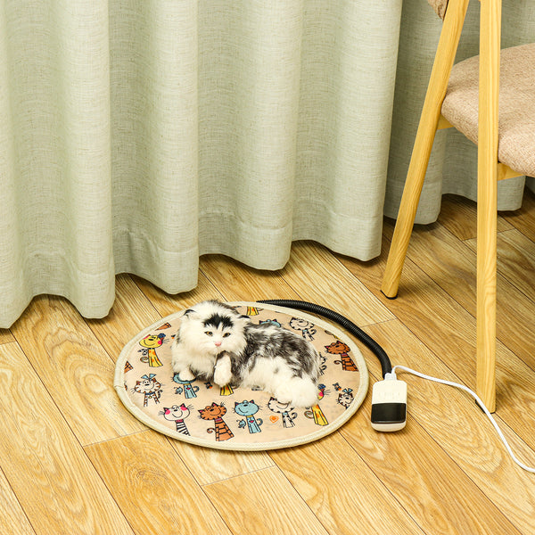 220V Electric Pet Heating Pad Puppy Heated Mat Blanket Dog Cat Whelping Bed Mat