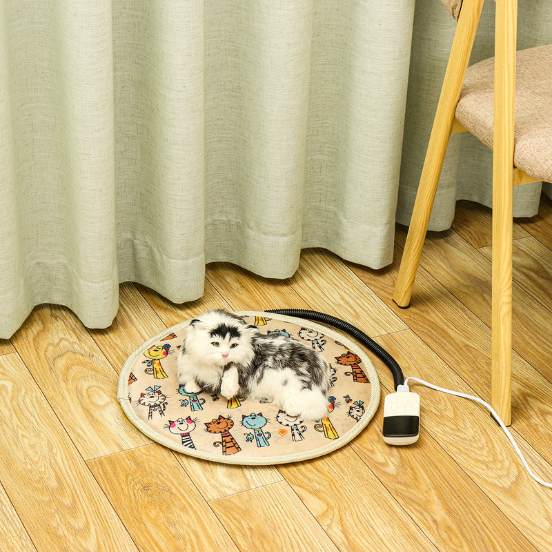 220V Electric Pet Heating Pad Puppy Heated Mat Blanket Dog Cat Whelping Bed Mat