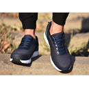 TENGOO Men's Ultralight Safety Shoes Steel Toe Work Sneakers Slip Resistant Breathable Hiking Climbing Running Shoes