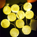 KCASA CSL-8 Gardening 5M 20LED String Light Cotton Shape Holiday Garden Party Wedding Decoration