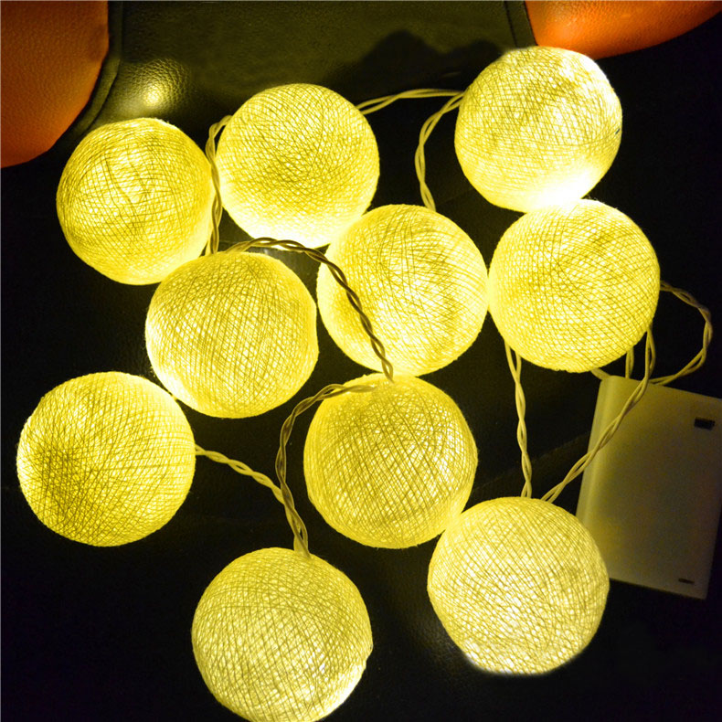 KCASA CSL-8 Gardening 5M 20LED String Light Cotton Shape Holiday Garden Party Wedding Decoration