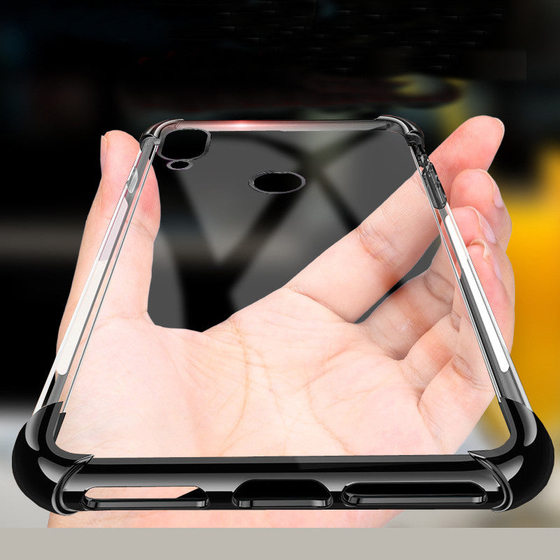 Bakeey Transparent Shockproof Plating Soft TPU Protective Case For Xiaomi Redmi Note 7 / Redmi Note 7 Pro