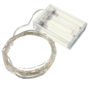 4M 40 LED Silver Wire Fairy String Light Battery Powered Waterproof Xmas Party Decor