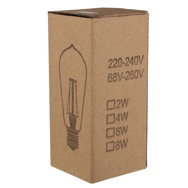 E27 ST64 6W COB Filament Energy Saving Incandescent Bulb Retro Edison Light Bulb AC 220V