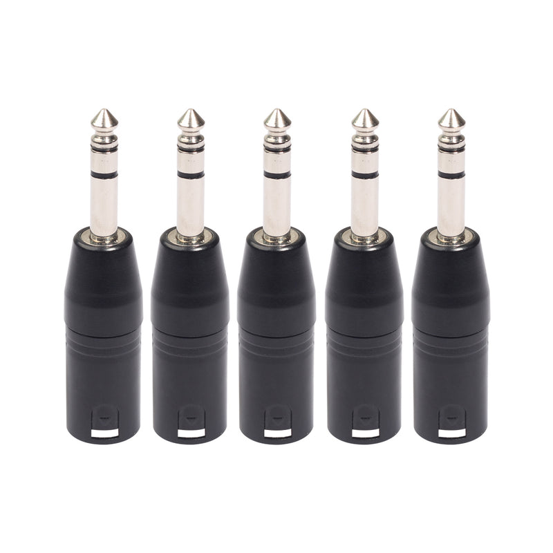 REXLIS 6.35 Male Stereo Audio Adapter for Guitar Headphone Amplifier Mircophone Audio Converter