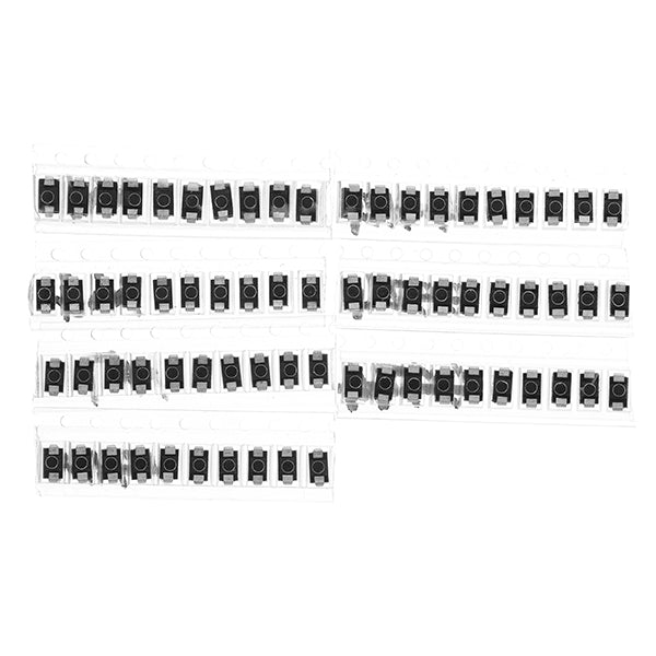 350pcs 7 Values SMD Diode Pack Electronic Components Kit 50pcs Each Value 1N4001 1N4004 1N4007 SS14
