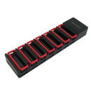 OImaster HY-HB8727U3-B 7 Ports Adapter USB3.0 5Gbps with Phone Holder Connector USB Hub for PC Laptop