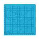 A-Type Blue Silicone 3D Printing Pen Tools Design Mat with Basic Template + 2pcs Insulation Silicone Finger Caps Kit