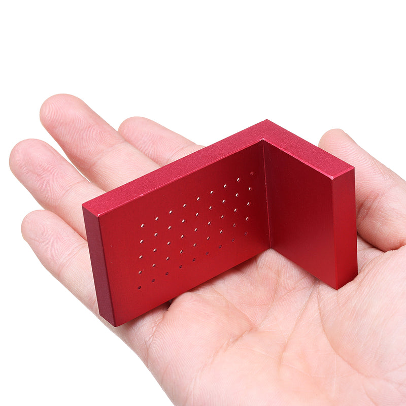T50 Mini Alloy Steel Hole Positioning Metric Marking Line Ruler Woodworking Tool for Carpenter