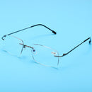 Half Metal Rim Multi Focus Progressive Reading Glasses