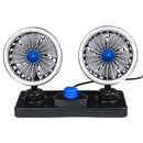 12V/24V Electric Van Car Dual Head Cooling 360 Oscillating Dashboard Air Fan