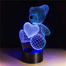 Festival Christmas 3D Illusion Night Light LED Lamp Colorful TF Card Wireless bluetooth Speaker