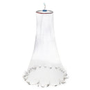 3.0M 10FT Hand Easy Throw Manual Fishing Net Spin Bait Casting Nylon Line Sinker