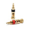 4PCS Copper Gold Plated Adapter AV Audio For Speaker 4mm Banana Plug Test Probe