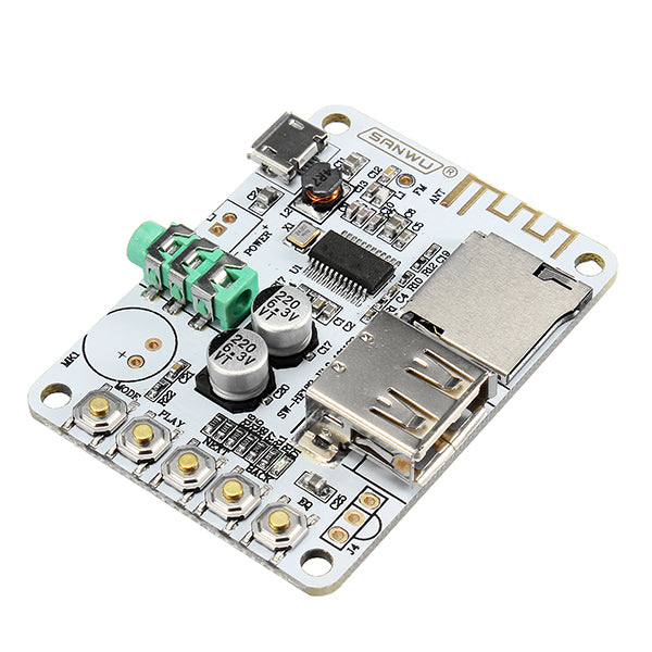 3Pcs SANWU bluetooth Audio Receiver Digital Amplifier Board With USB Port TF Card Slot