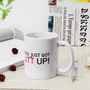 You Just Got LITT UP" Cup Funny Mug Gift Coffee Mugs for Coworkers Office Present