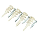 10Pcs Nylon Plate Board Cavity Wall Plug Fixing Speed A Anchor With Screws