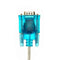 Translucent USB To RS232 Serial 9 Pin Converter Cable Adapter