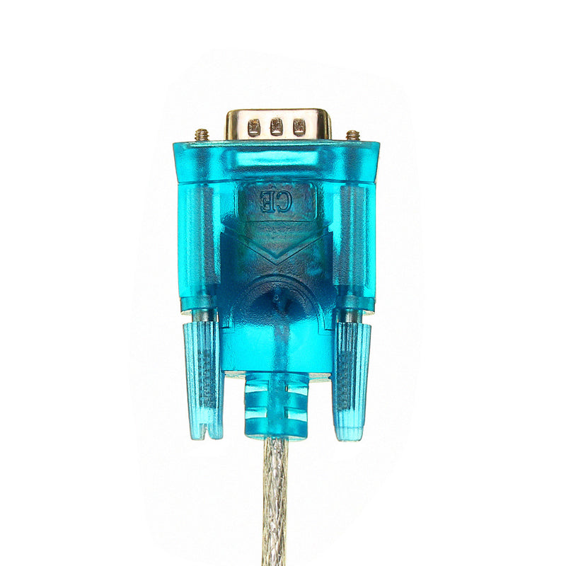 Translucent USB To RS232 Serial 9 Pin Converter Cable Adapter
