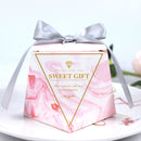20/50Pcs Creative Pink Candy Boxes Wedding Favors Gifts Box Party Supplies