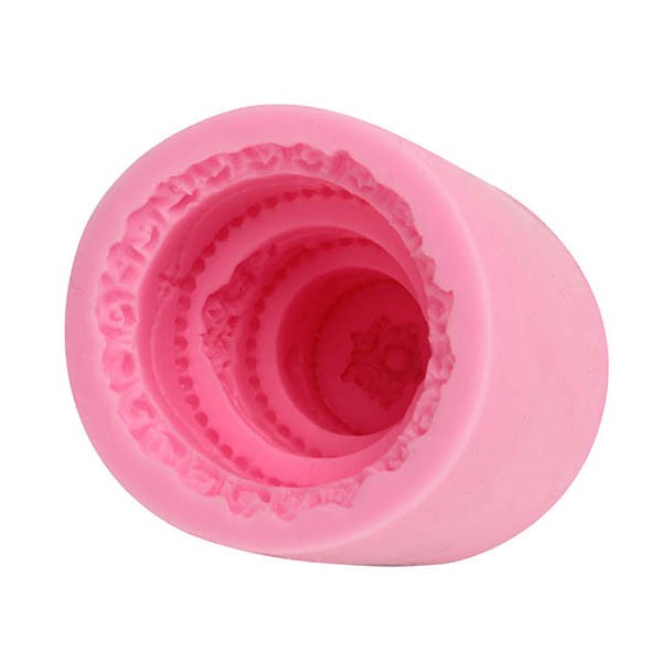 3D 3 Layers Wedding Cake Silicone Mold Fondant Chocolate Mold